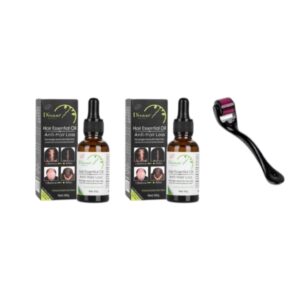 Disaar - Pack of 2 Anti Hairloss Oil With Derma Roller