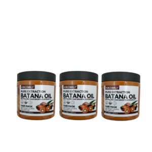 DR.COMELY Batana Oil Hair Mask Pack of 3 for Deep Conditioning, Hydration, and Healthy-Looking Hair