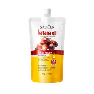 SADOER Batana Oil Nourishing Hair Mask 400g jar for deep conditioning, moisturizing, and enhancing healthy-looking hair.